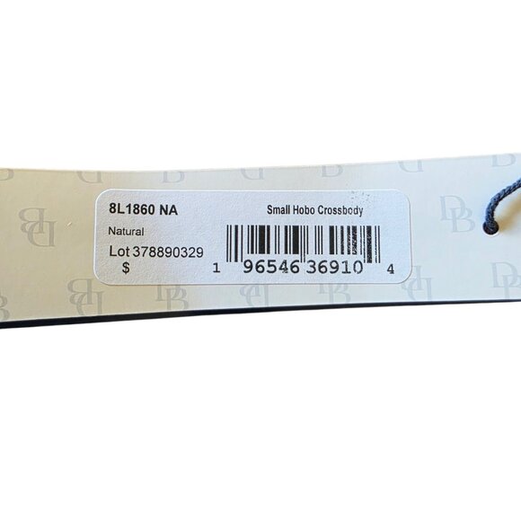 Dooney & Bourke Florentine Small Hobo Crossbody Bag Natural Leather NWT 8L1860 - Picture 9 of 16